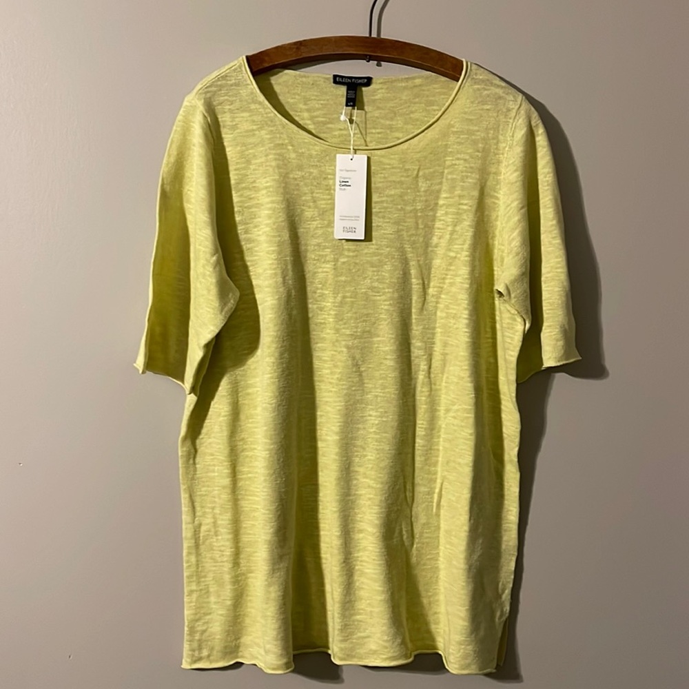 NWT Eileen Fisher Lemic Jewel  NK Tunic